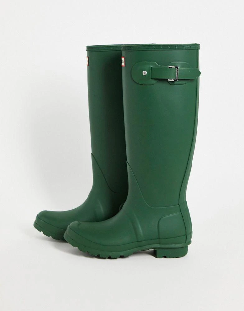 商品Hunter|Hunter Original tall wellington boots in hunter green,价格¥742,第1张图片