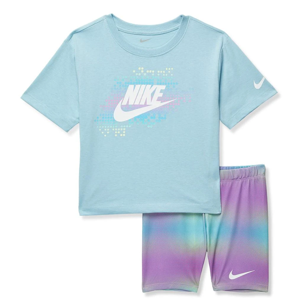 商品NIKE|Printed Dri-FIT™ Bike Short Set (Little Kids),价格¥150,第1张图片