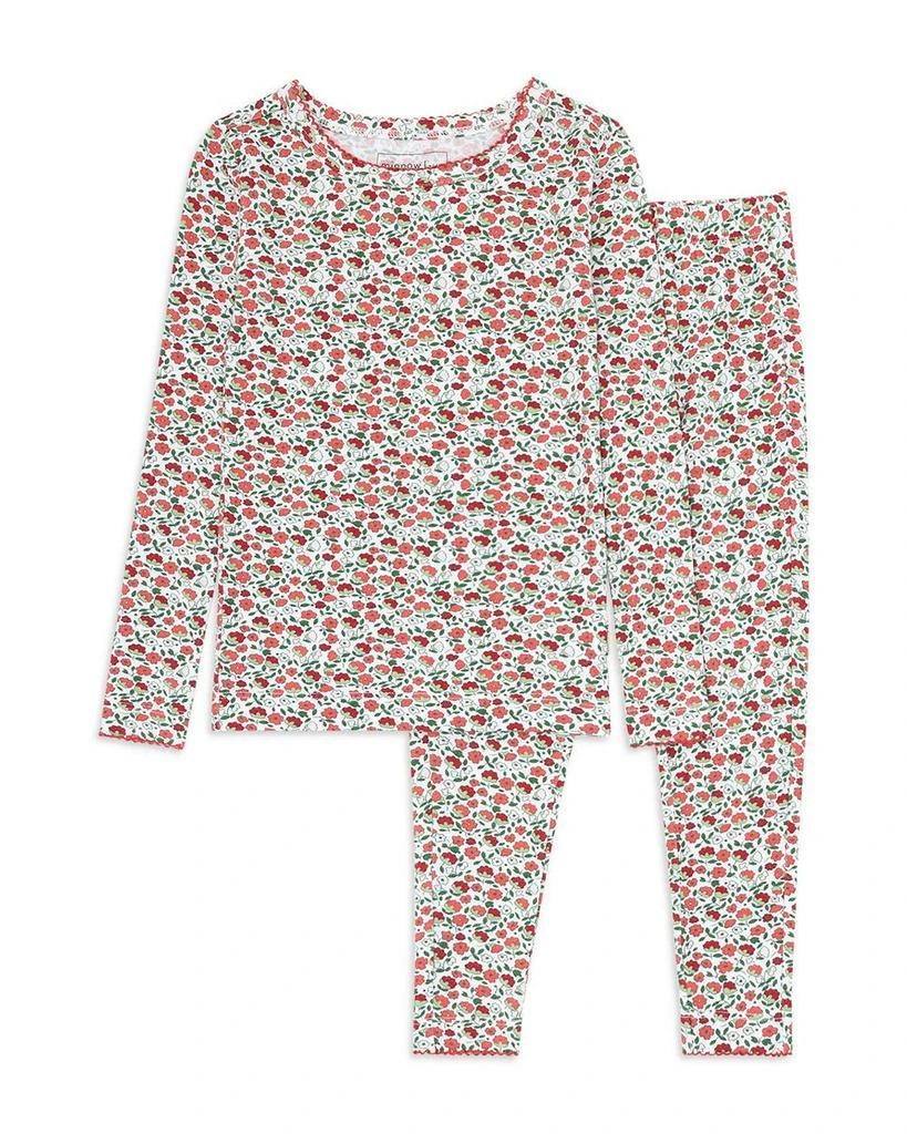 商品Minnow|Girls' Rosebud Pima Pajama Set - Little Kid, Big Kid,价格¥439,第1张图片