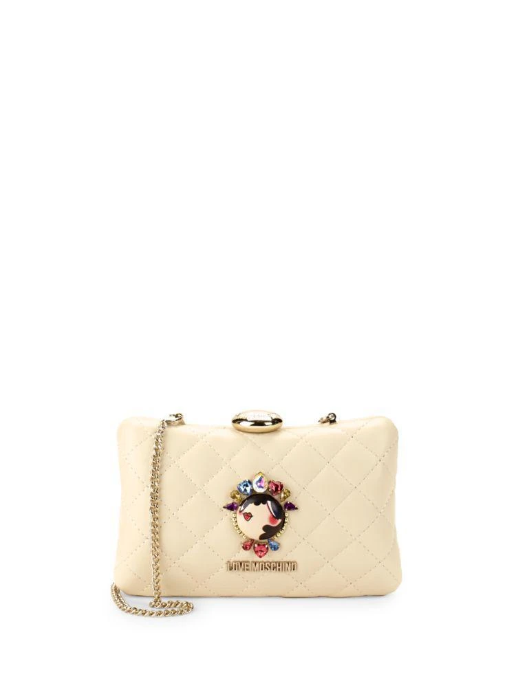 商品Moschino|Quilted Leather Convertible Clutch,价格¥1022,第1张图片