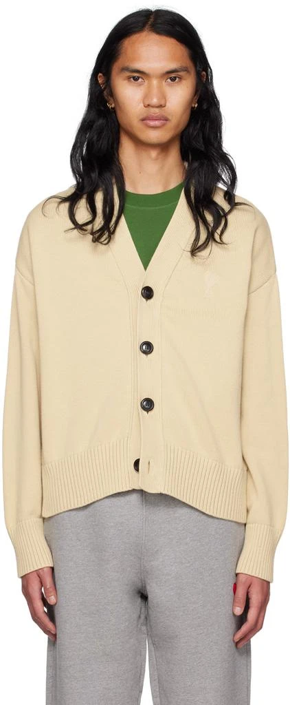 商品AMI|Beige Ami de Cœur Cardigan,价格¥1892,第1张图片