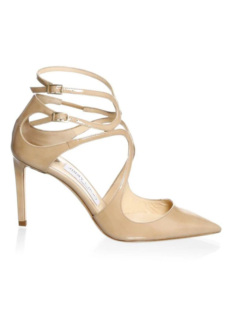 商品Jimmy Choo|Lancer Ankle-Strap Patent Leather Pumps,价格¥2384,第1张图片