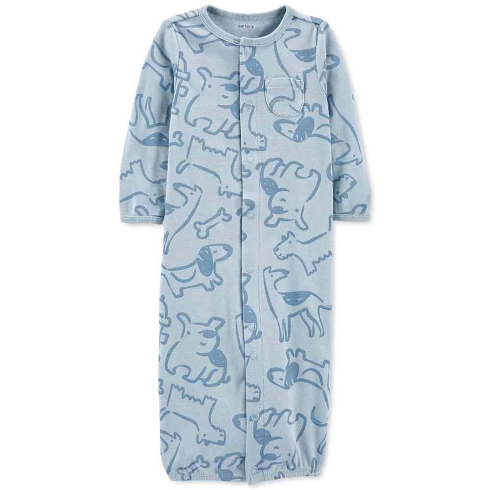 商品Carter's|Baby Boys Take Home Converter Gown Set with Hat and Socks, 3 Piece Set,价格¥115,第2张图片详细描述