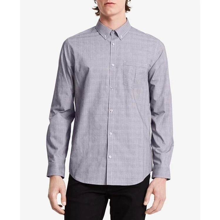 商品Calvin Klein|Men's Infinite Non-Iron Check-Print Shirt,价格¥177,第1张图片