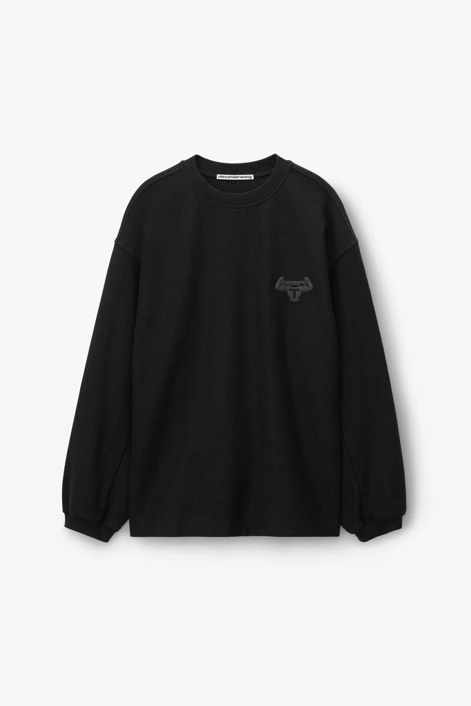 商品Alexander Wang|Beefy Graphic Sweatshirt In Japanese Jersey,价格¥1472,第3张图片详细描述