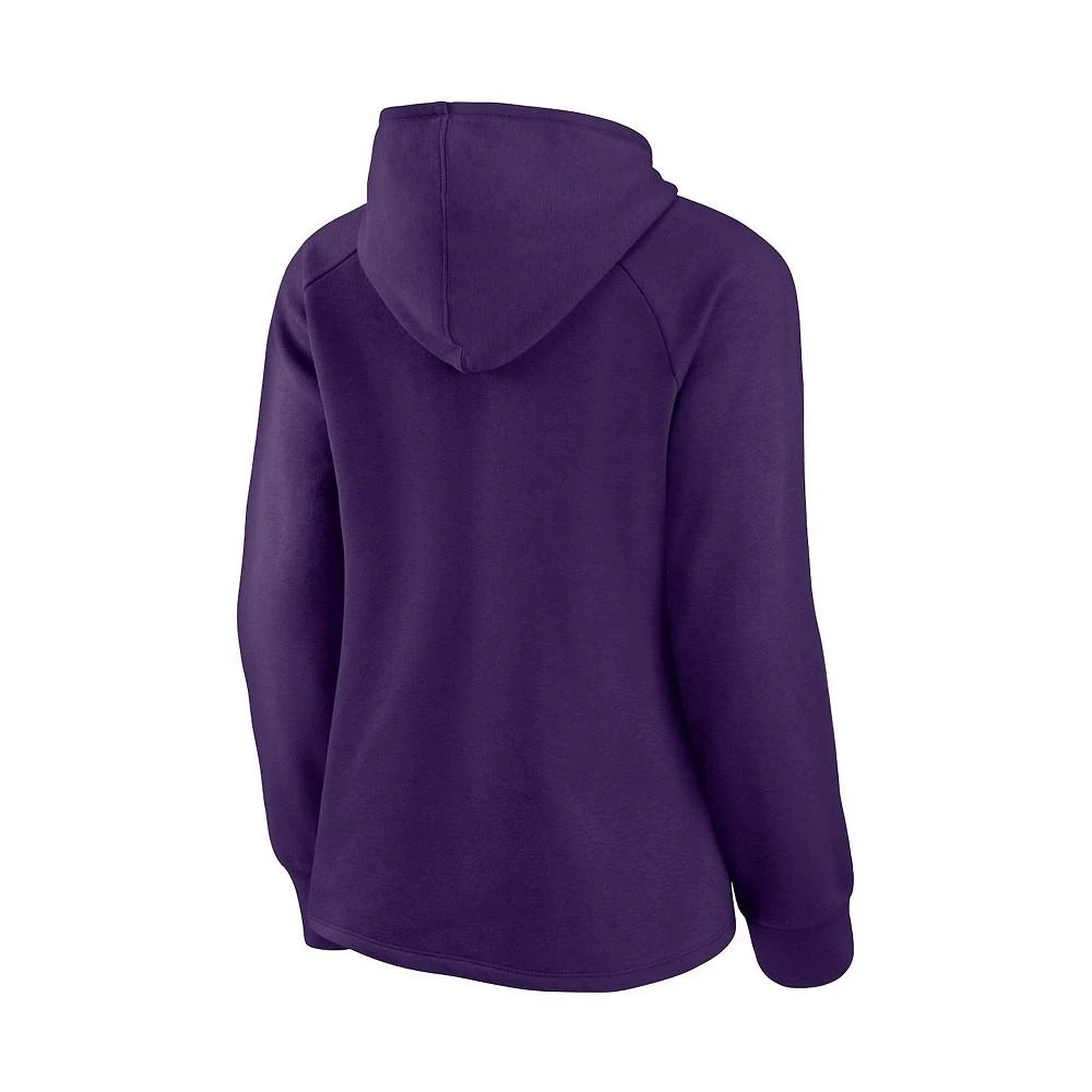 商品Fanatics|Women's Branded Purple Baltimore Ravens First Contact Raglan Pullover Hoodie,价格¥492,第4张图片详细描述