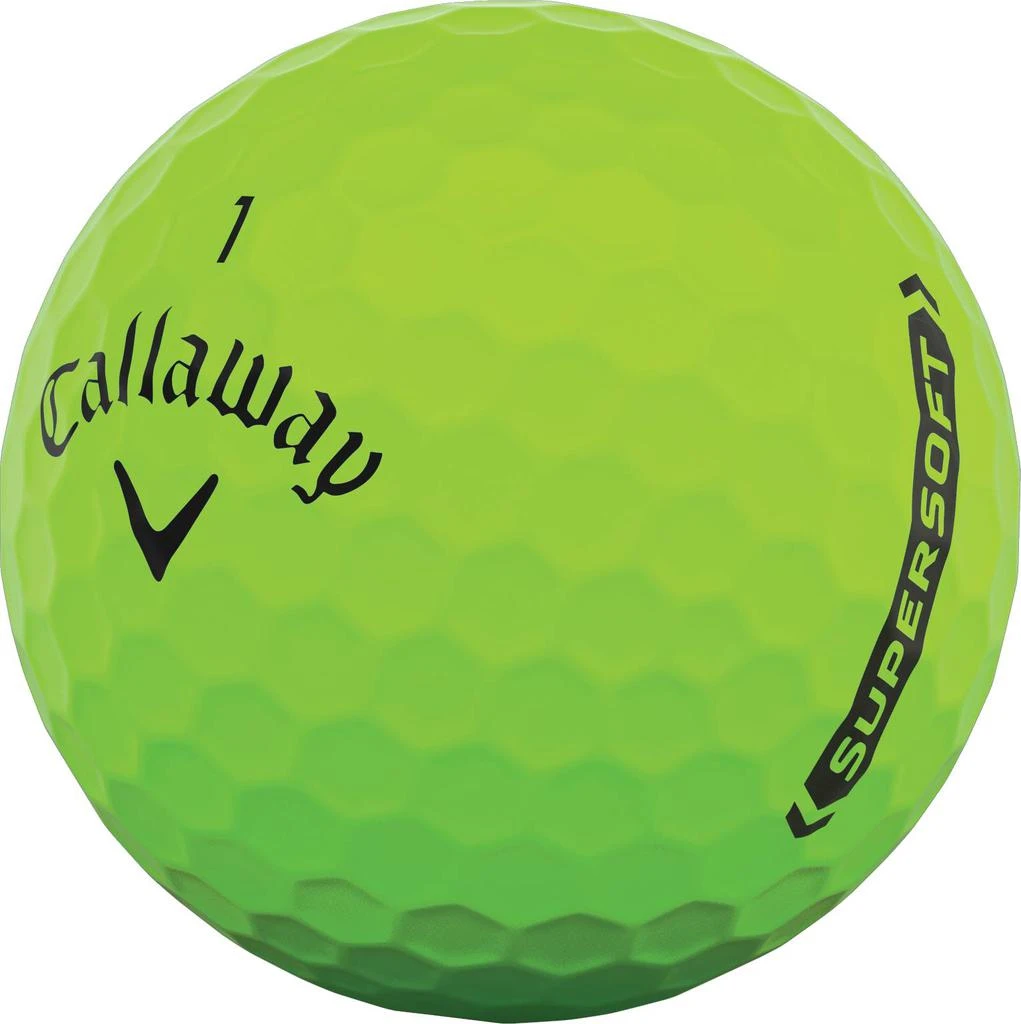 商品Callaway|Callaway 2021 Supersoft Matte Green Golf Balls,价格¥188,第4张图片详细描述