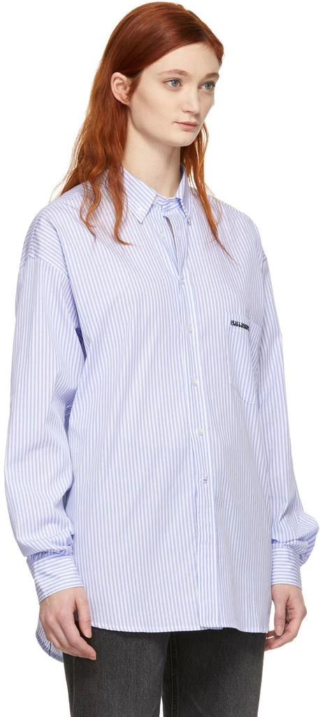 商品Vetements|White & Blue Stripe Metal Ring Shirt,价格¥2081,第4张图片详细描述