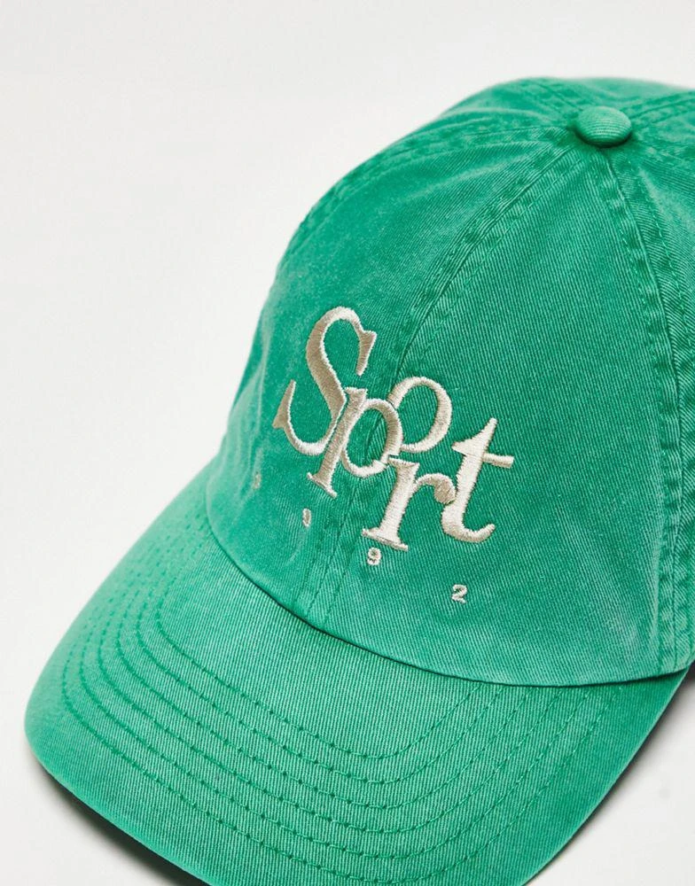 商品Topshop|Topshop graphic city cap in green,价格¥152,第2张图片详细描述