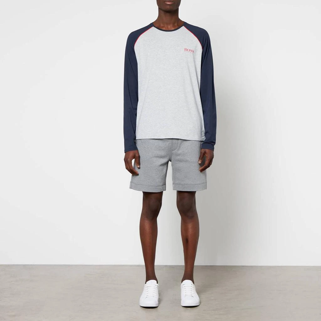 商品Hugo Boss|BOSS Bodywear Men's Balance Long Sleeve Top - Light Pastel Grey,价格¥168,第3张图片详细描述