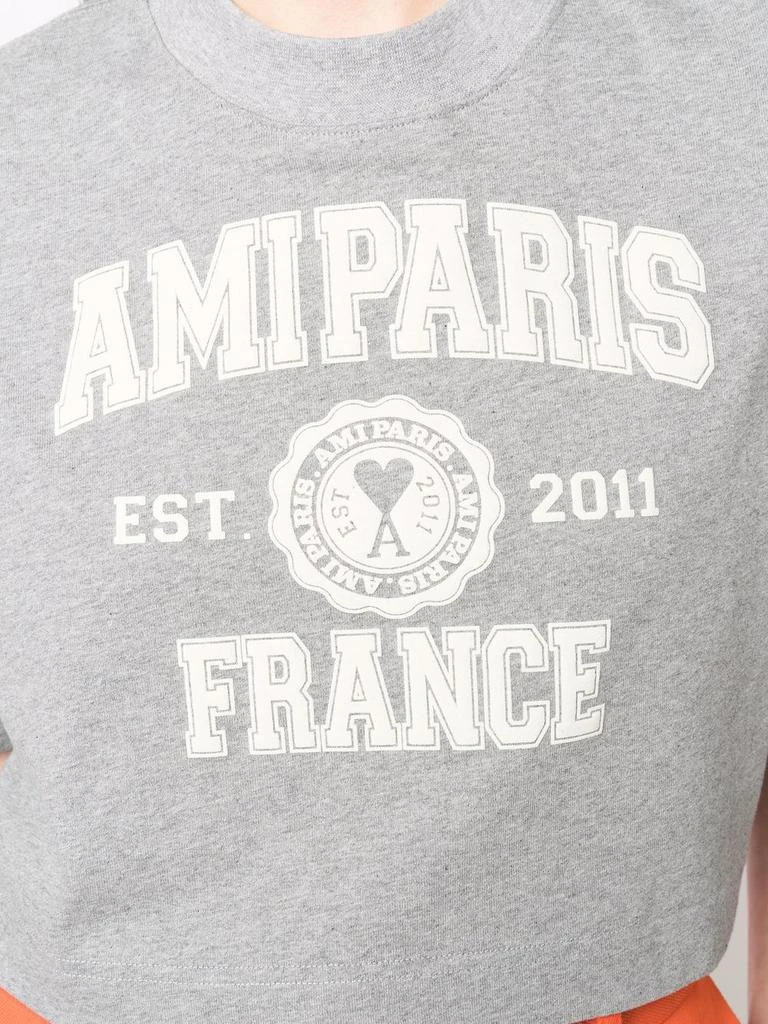 商品AMI|AMI PARIS - Logo Organic Cotton T-shirt,价格¥932,第4张图片详细描述