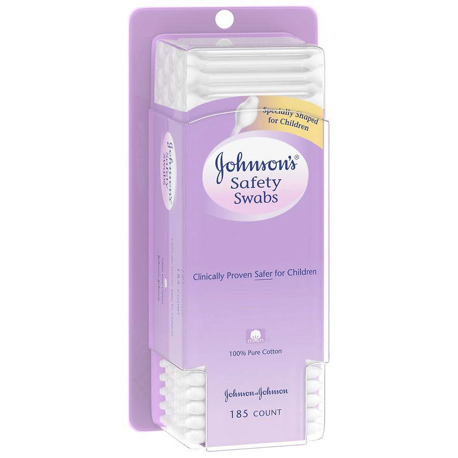 商品Johnson & johnson|Baby Safety Ear Swabs Made with Non-Bleached Cotton,价格¥52,第5�张图片详细描述