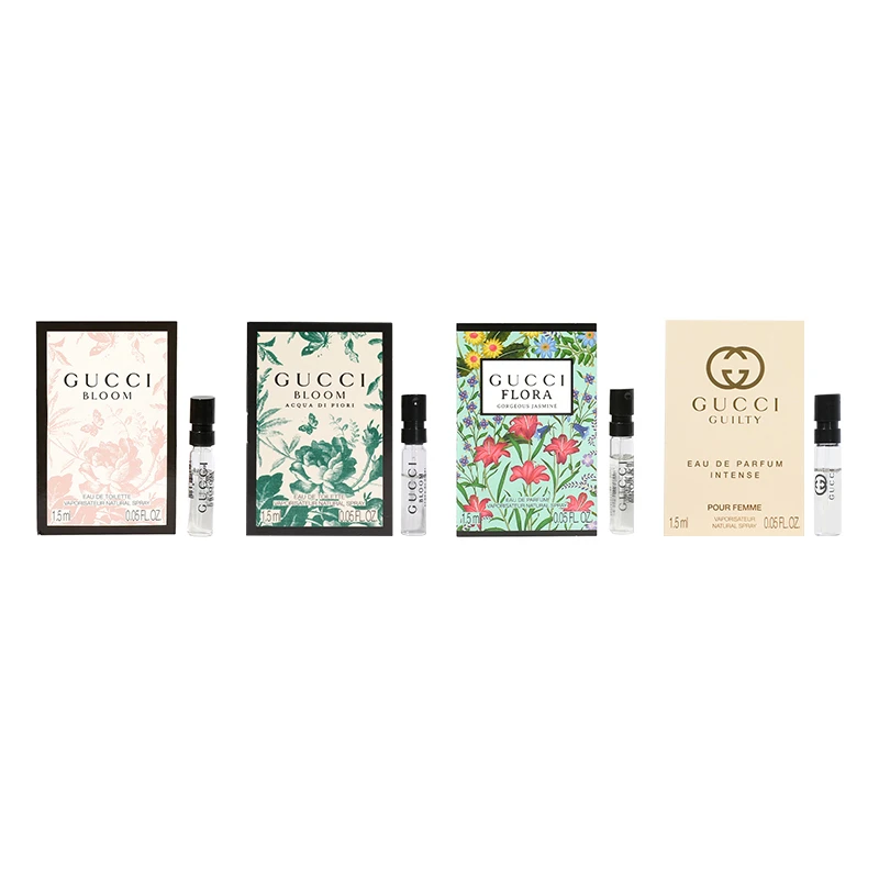 商品[国内直发] Gucci|古驰 花悦系列/绮梦系列 香水体验装 香水EDP淡香水EDT 小样版 1.5ml*4,价格¥104,第5张图片详细描述