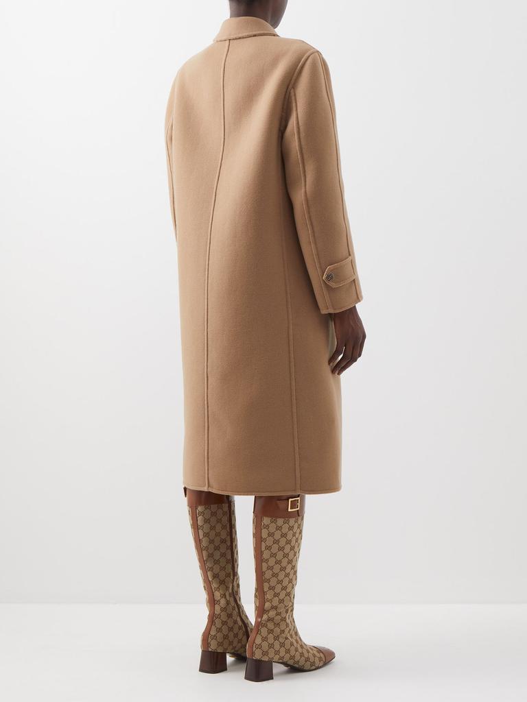 商品Gucci|Reversible GG-jacquard wool-blend coat,价格¥29280,第7张图片详细描述