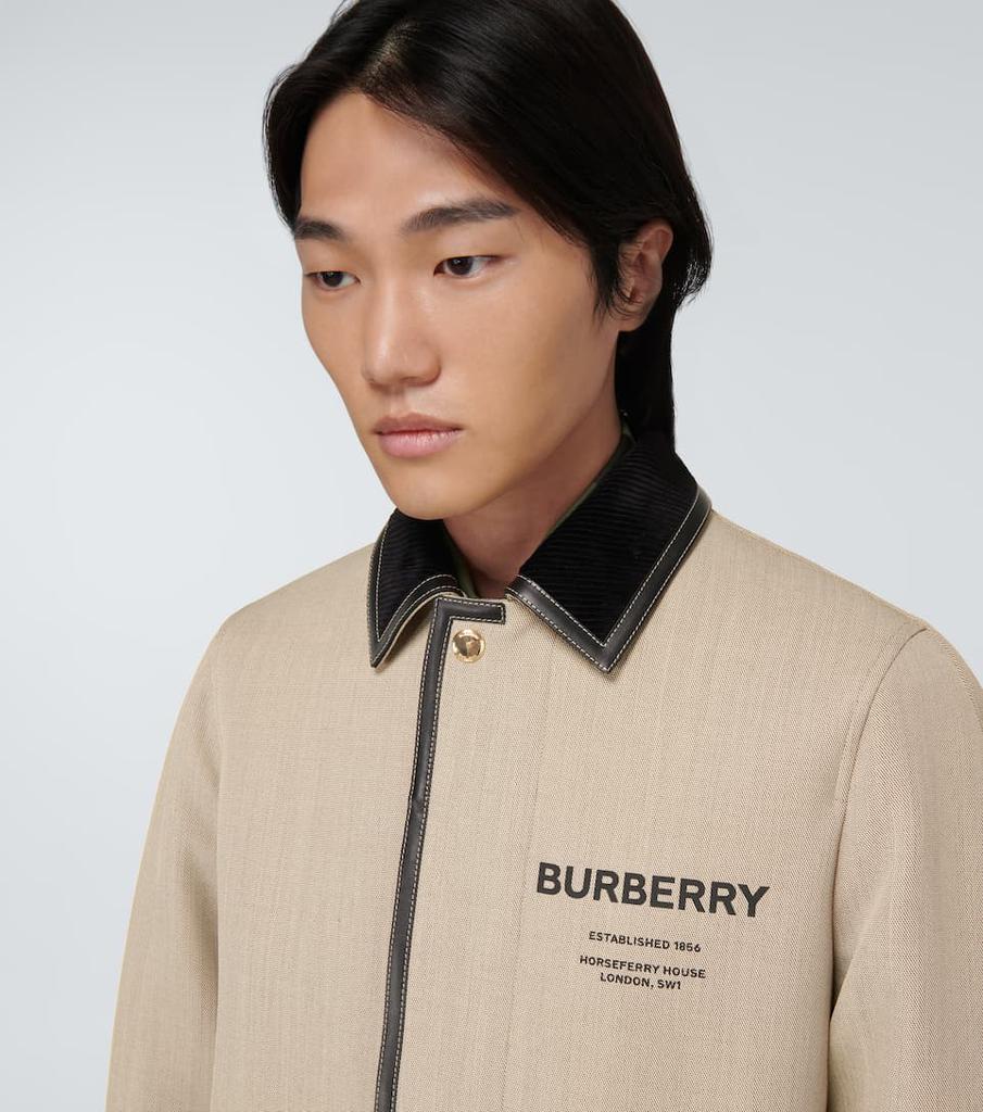 商品Burberry|Logo羊毛混纺大衣,价格¥26415,第7张图片详细描述