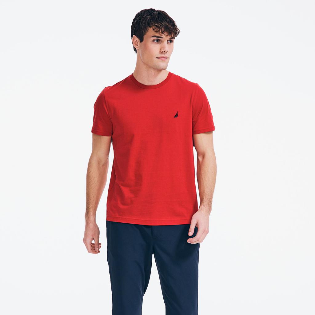 Nautica Mens Premium Cotton Crewneck T-Shirt商品第1张图片规格展示