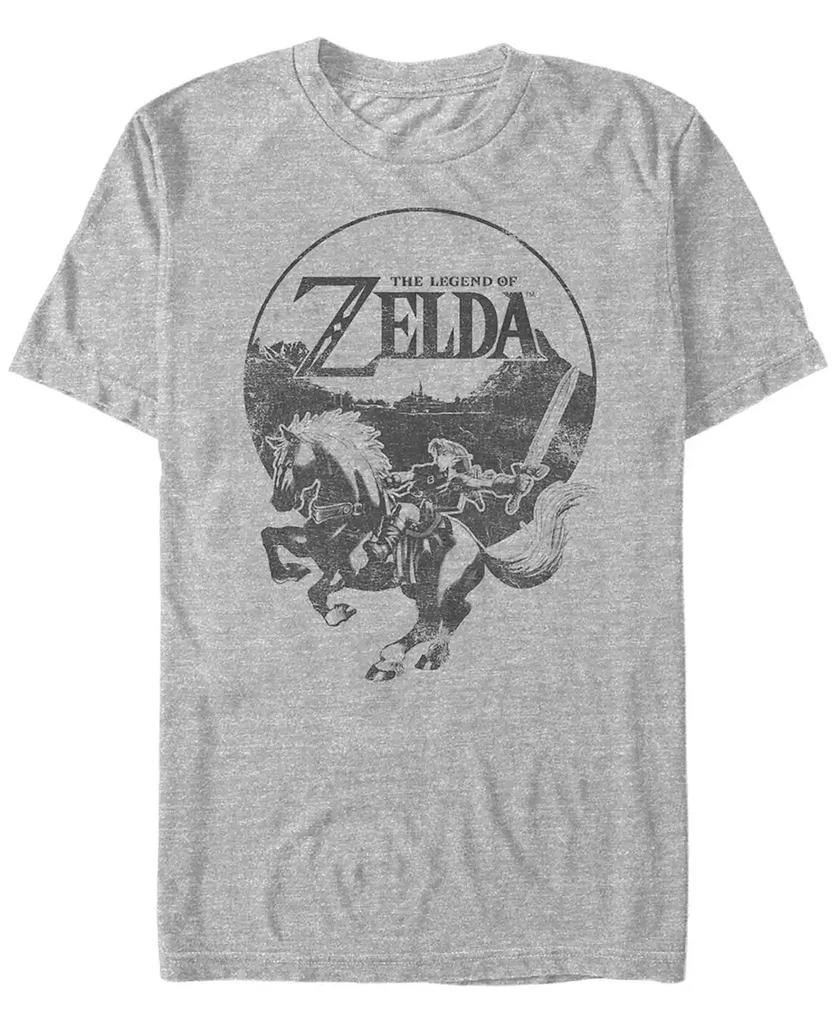 商品Nintendo|Nintendo Men's Legend of Zelda Rider Logo Short Sleeve T-Shirt,价格¥187,第1张图片