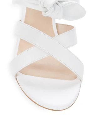 商品Stuart Weitzman|Bandeau Bow Leather Sandals,价格¥752,第5张图片详细描述