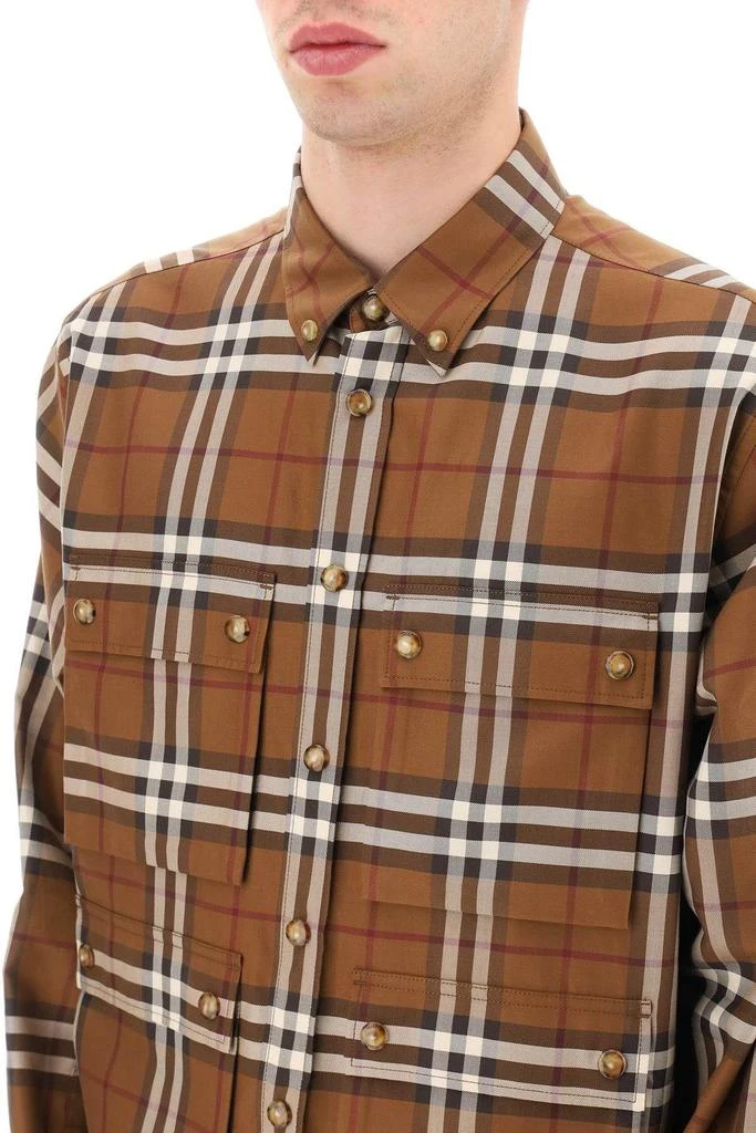 商品Burberry|MULTIPLE POCKET TARTAN SHIRT,价格¥3830,第5张图片详细描述