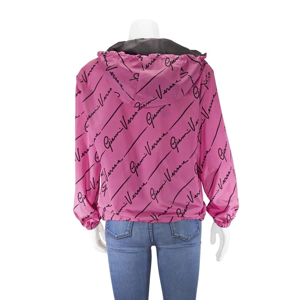 Versace Signature Logo Windbreaker Jacket, Brand Size 36 (US Size 2)商品第3张图片规格展示