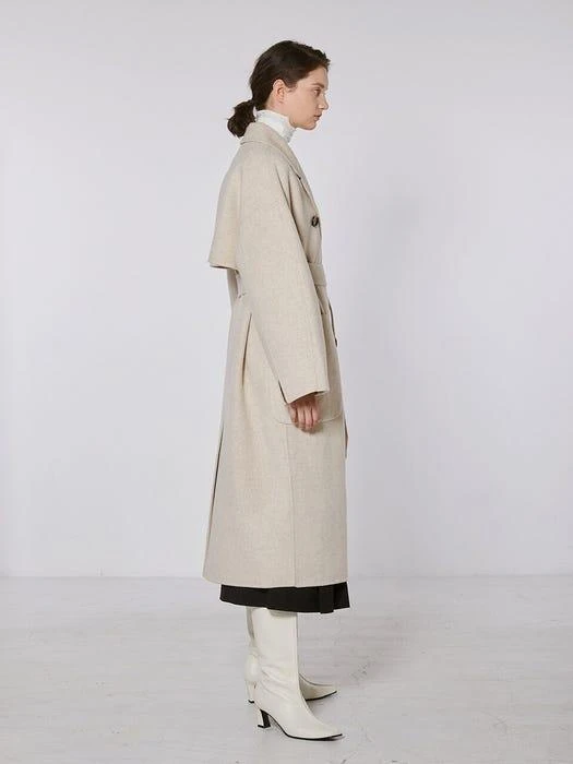 商品MOHAN|Tof Cashmere Double Handmade Coat,价格¥1705,第3张图片详细描述