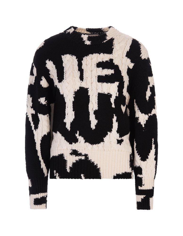 商品Alexander McQueen|Alexander McQueen Printed Crewneck Sweater,价格¥8578-¥10187,第1张图片