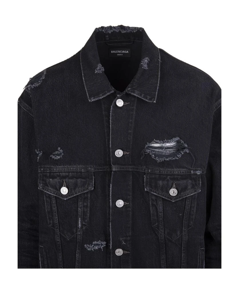 商品Balenciaga|Unisex Black Large Fit Barcode Jacket,价格¥7423,第2张图片详细描述