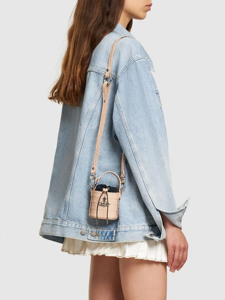 商品Vivienne Westwood|Mi Daisy Croc Embossed Top Handle Bag,价格¥3557,第1张图片