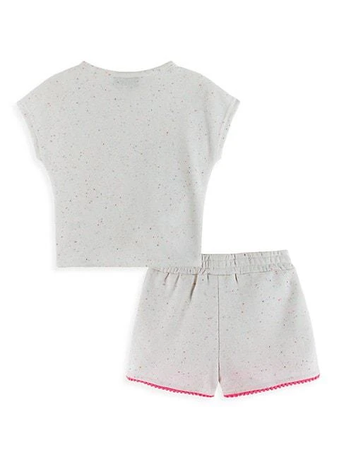 商品Andy & Evan|Little Girl's Tie-Front Top &amp; Short Set,价格¥210,第2张图片详细描述