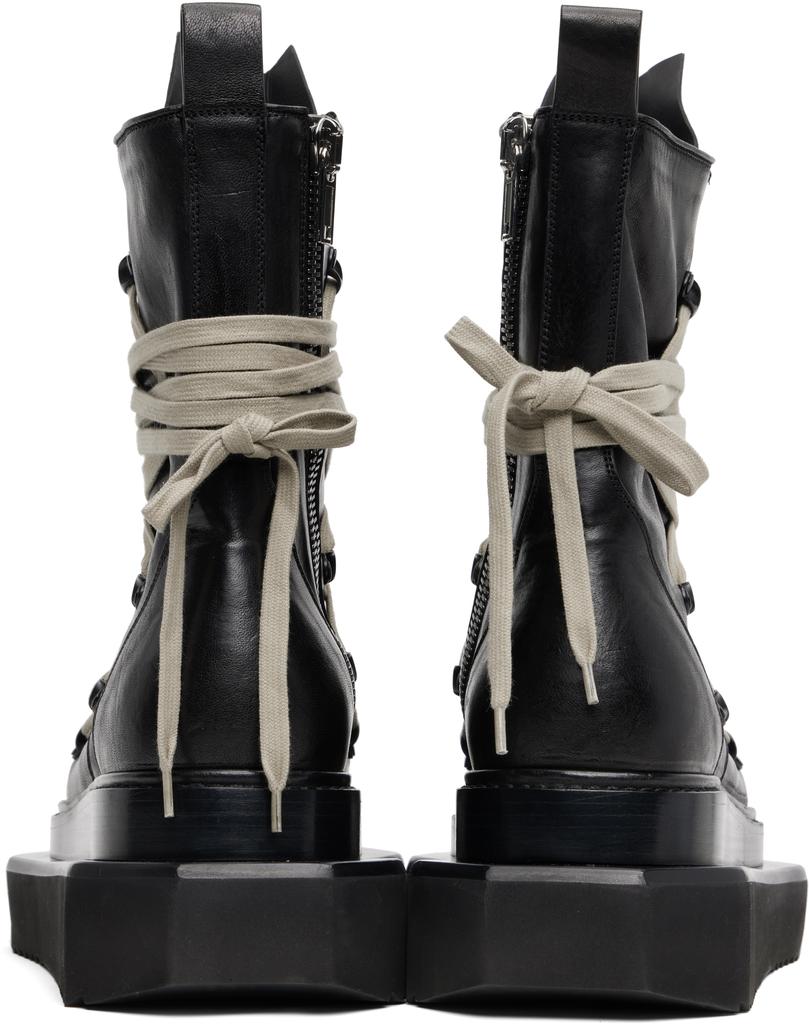 Rick Owens 【MEGALACE TURBO CYCLOPS】 Rick Owens Black Concordians Megalace Turbo Cyclops Boots