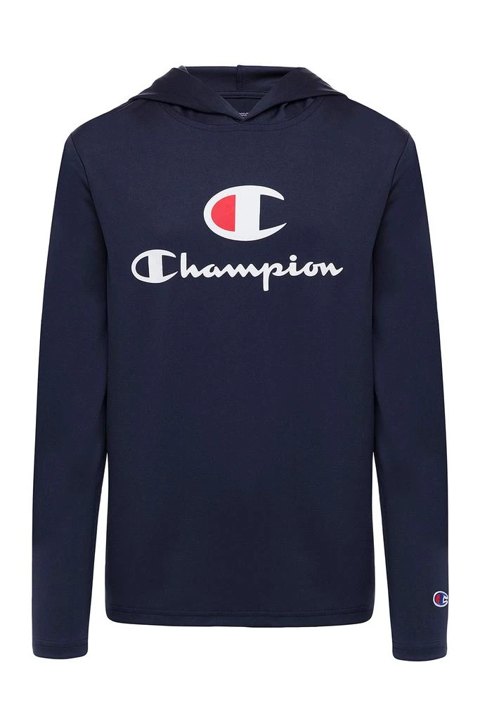 商品CHAMPION|Champion Kids Long Sleeve Hooded Shirt | Lightweight | Boys Clothes | Activewear,价格¥152,第1张图片