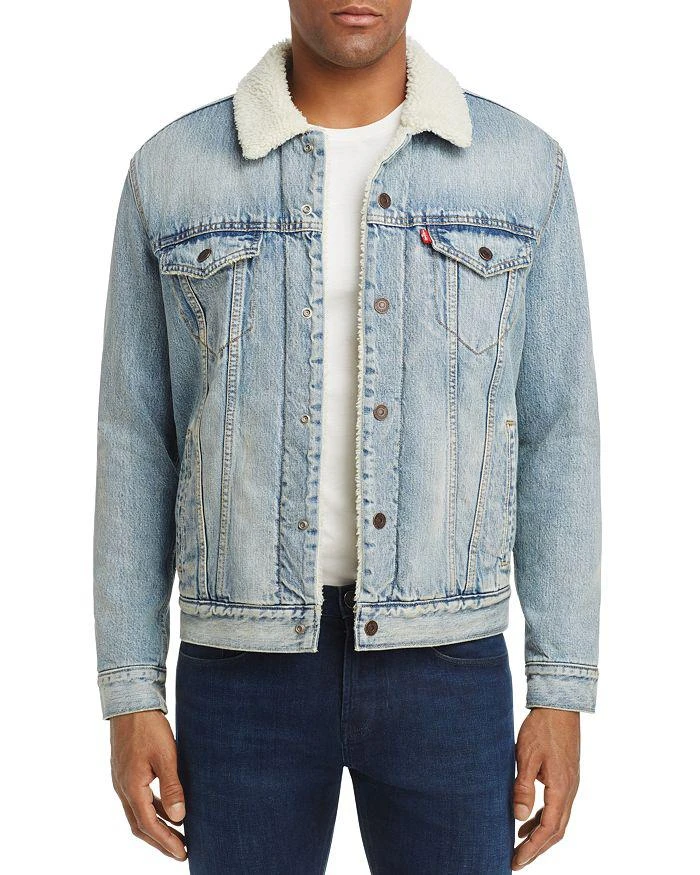 商品Levi's|Fine Line Faux Sherpa 牛仔夹克,价格¥457,第1张图片