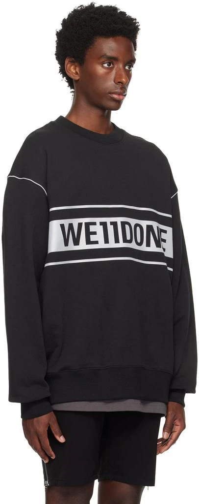 商品We11done|Black Reflective Sweatshirt,��价格¥2877,第2张图片详细描述