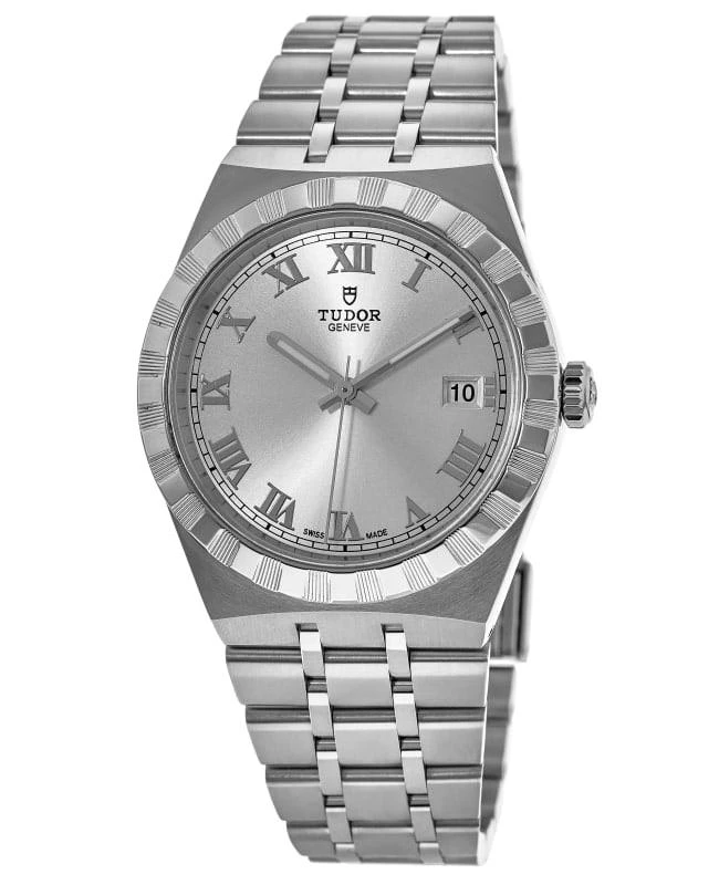 商品Tudor|Tudor Royal Silver Dial Stainless Steel Unisex Watch M28400-0001,价格¥18760,第1张图片