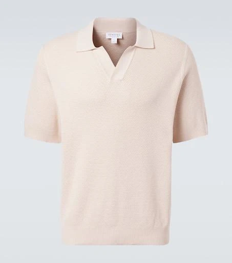 商品Sunspel|Waffle-knit cotton polo shirt,价格¥3173,第1张图片
