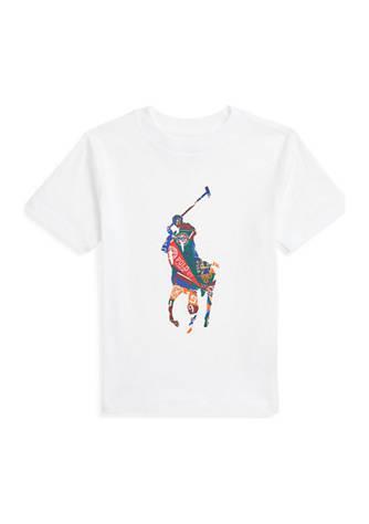 商品Ralph Lauren|Boys 4-7 Big Pony Cotton Jersey Graphic T-Shirt,价格¥131,第1张图片