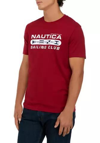 商品Nautica|Sustainably Crafted Sailing Club Graphic T-Shirt,价格¥253,第1张图片