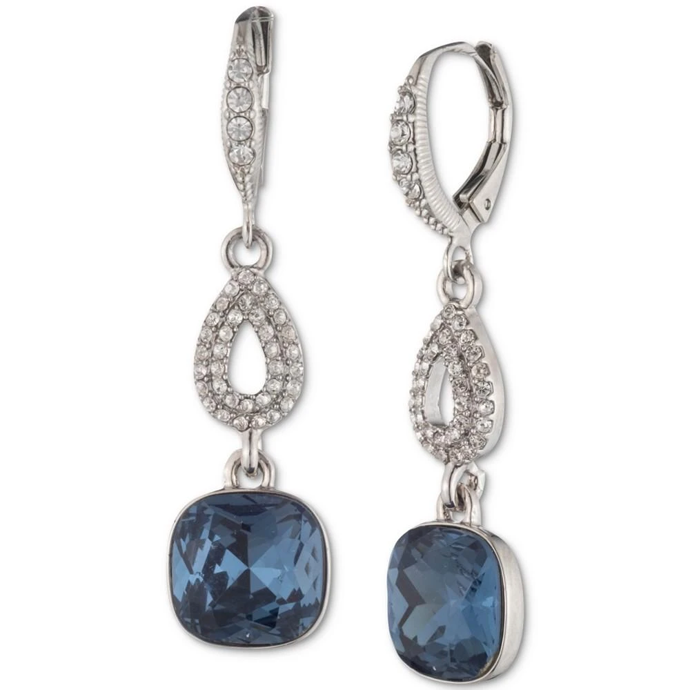 商品Givenchy|Pavé & Cushion-Crystal Double Drop Earrings,价格¥181,第1张图片