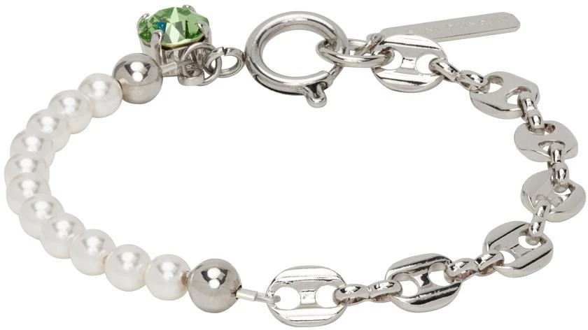 商品Justine Clenquet|SSENSE Exclusive Silver Maddy Bracelet,价格¥197,第1张图片