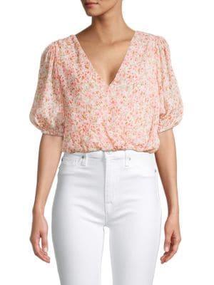 商品Lush|Floral Tie Back Crop Top,价格¥149,第1张图片