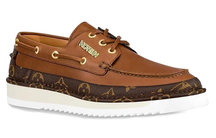商品[国内直发] Louis Vuitton|Cosy 皮革 百搭系带 休闲鞋 男款 棕色,价格¥10472,第3张图片详细描述