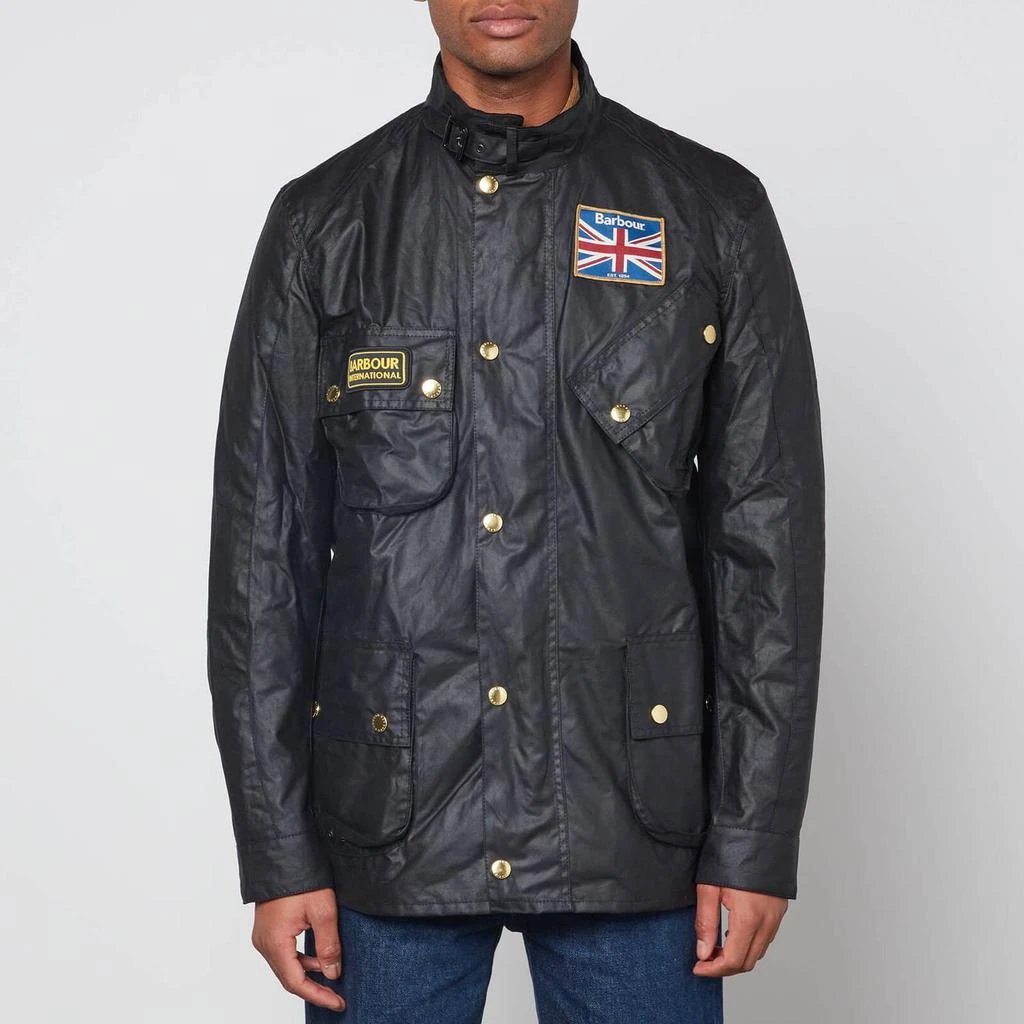 商品Barbour|Barbour International Men's Union Jack International Jacket - Black,价格¥2746,第1张图片