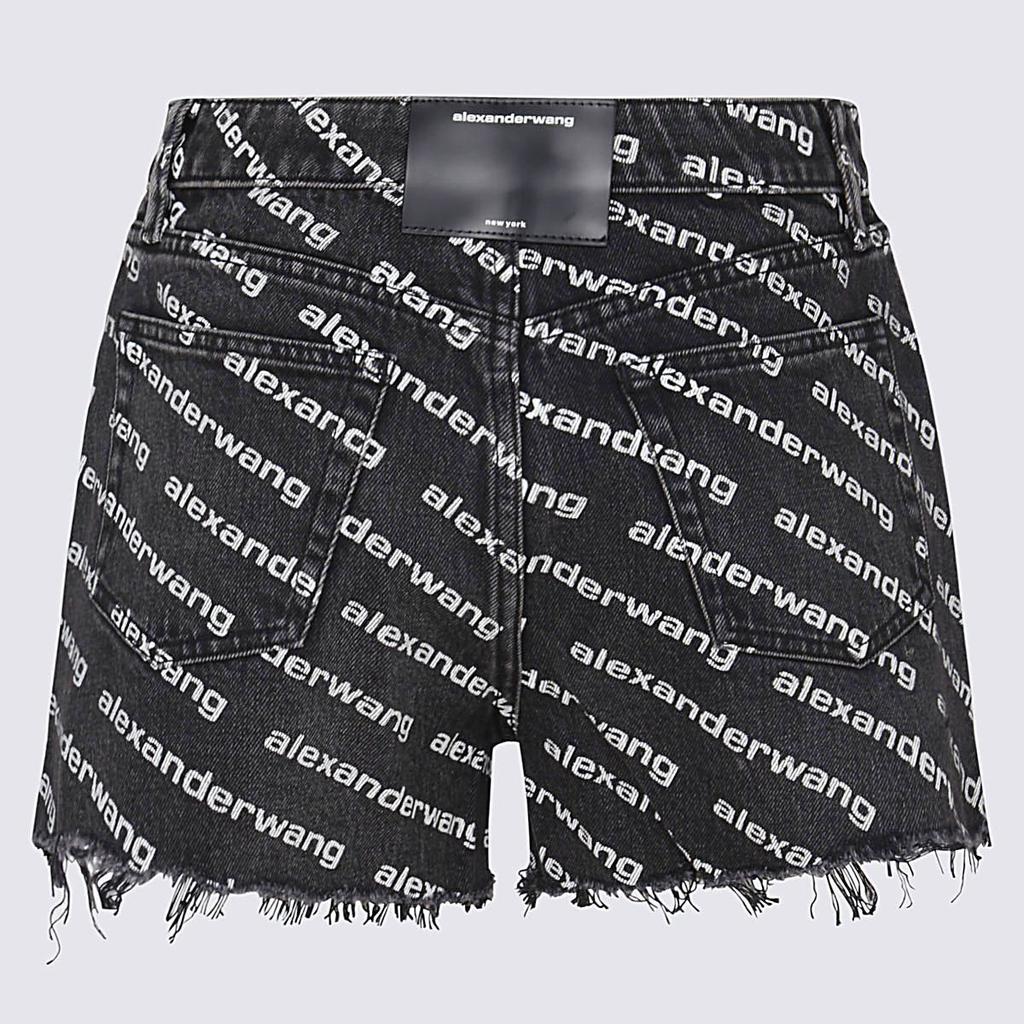 ALEXANDER WANG BLACK COTTON BITE SHORTS商品第2张图片规格展示