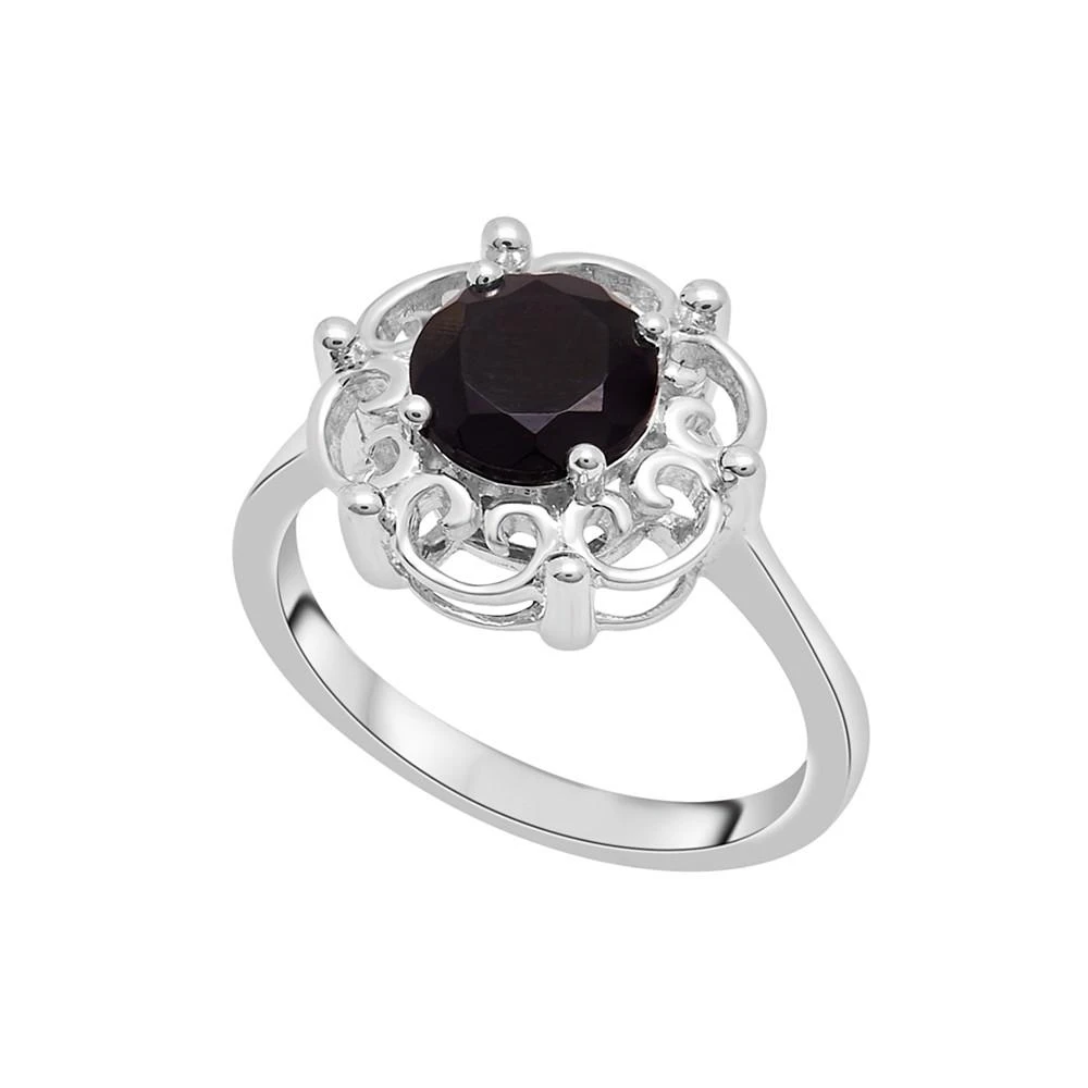 商品Macy's|Onyx (7mm) Flower Ring,价格¥335,第1张图片