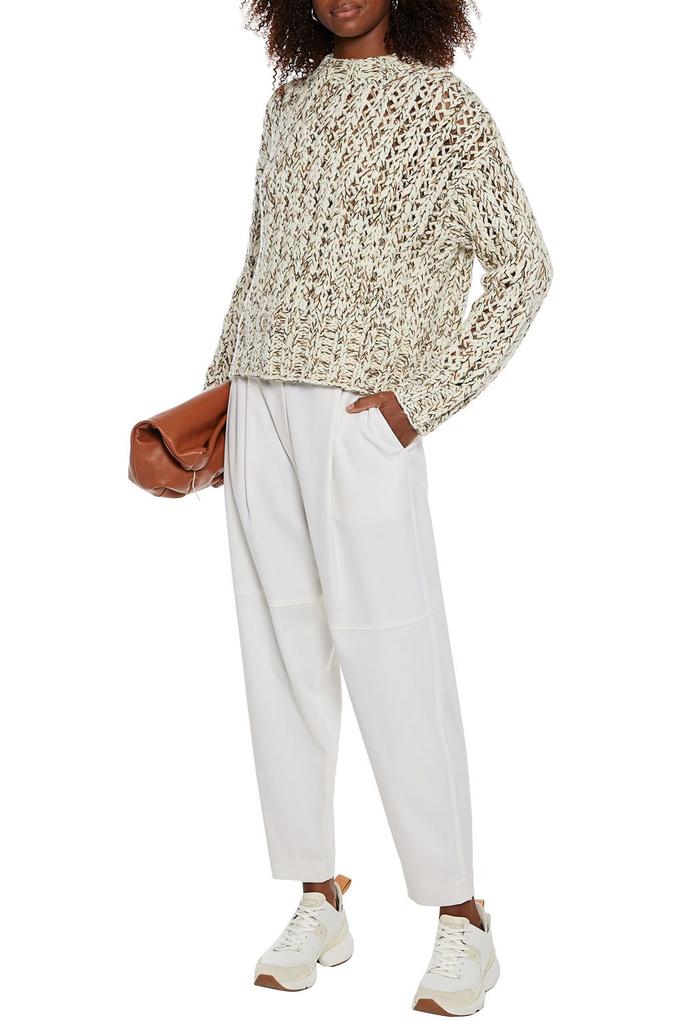 Marled wool and cashmere-blend sweater商品第2张图片规格展示