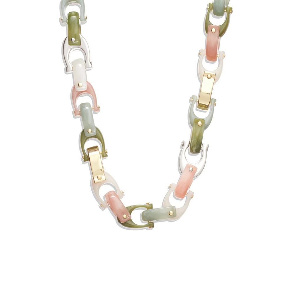 商品Coach|Two-Tone Signature Resin Collar Necklace,价格¥1825,第1张图片