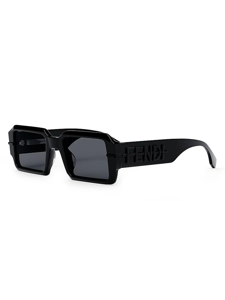 商品Fendi|O'Lock Fendigraphy 52MM Rectangular Sunglasses,价格¥3660,第2张图片详细描述