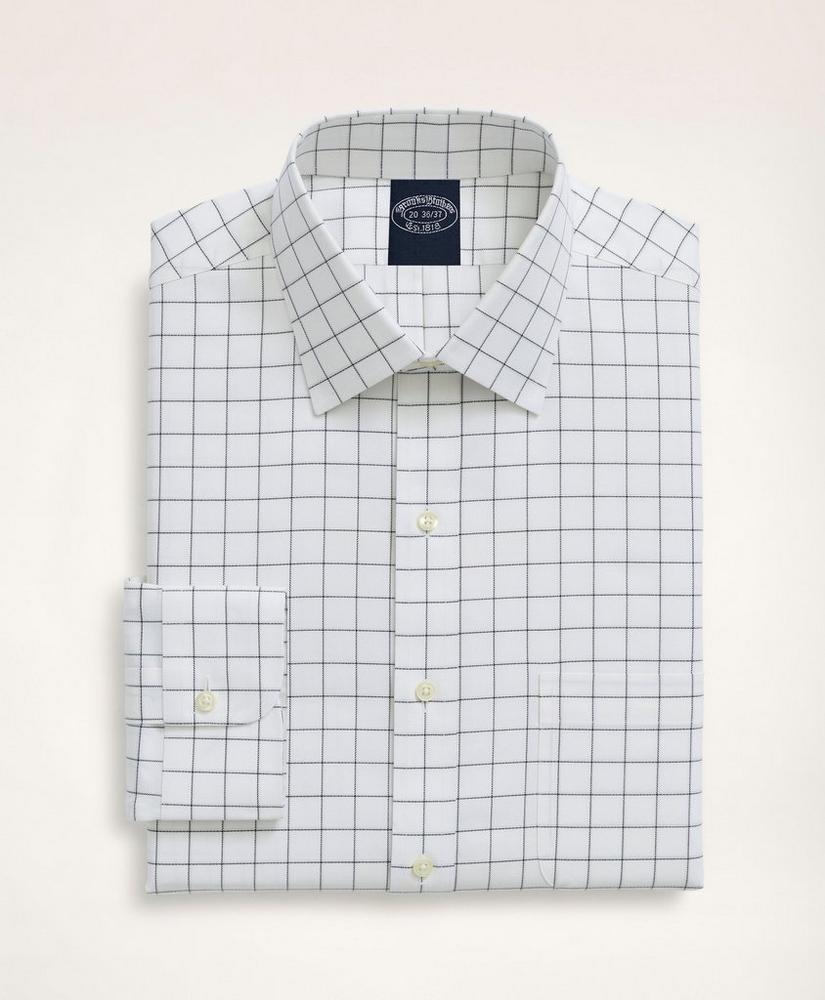 商品Brooks Brothers|Stretch Big & Tall Dress Shirt, Non-Iron Herringbone Ainsley Collar,价格¥1110,第3张图片详细描述