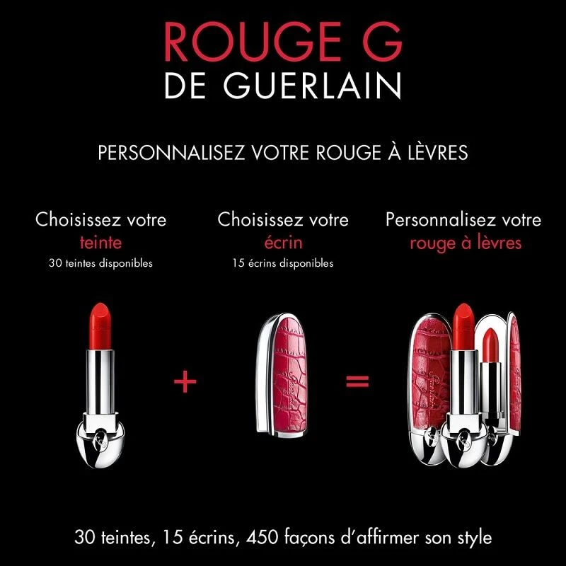 Guerlain娇兰 【私人定制】臻彩宝石唇膏口红3.5G （口红与外壳需分开拍） FRENCH-MADEMOISELLE 商品