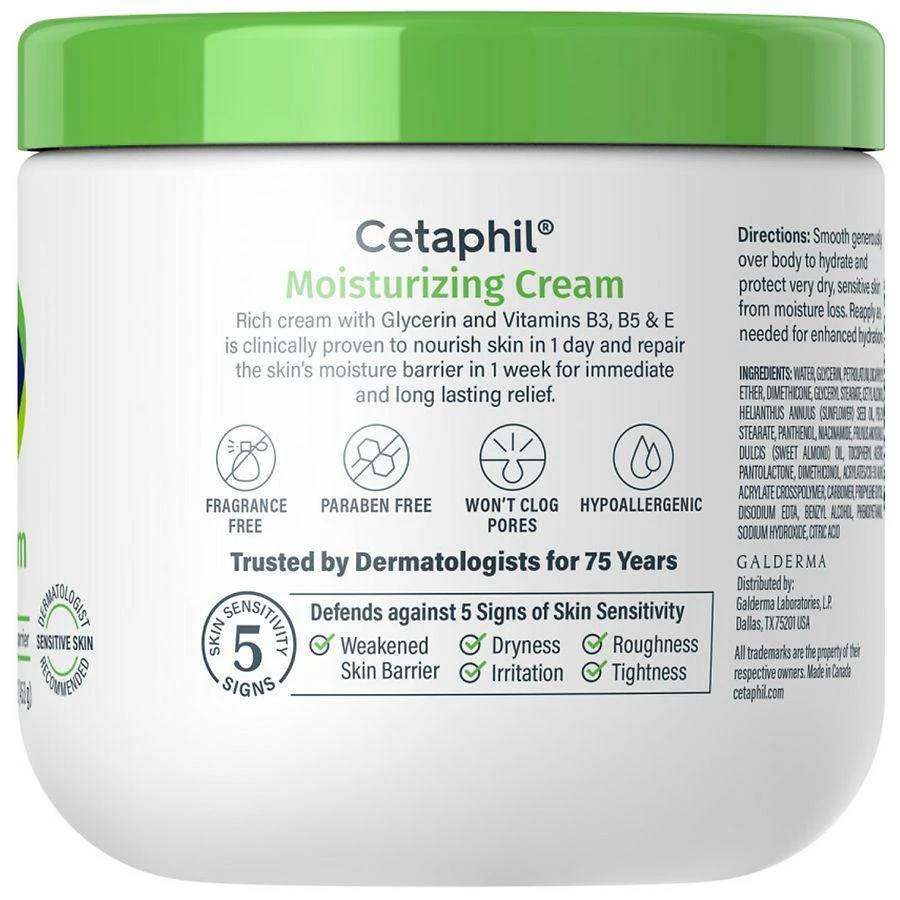 商品Cetaphil|Moisturizing Cream, Dry to Very Dry Skin,价格¥132,第2张图片详细描述